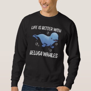 Sweatshirt Baleine Beluga Cool Pour Hommes Femmes Orca Balein