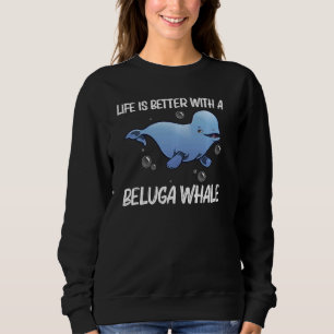 Sweatshirt Baleine Beluga Cool Pour Hommes Femmes Orca Balein