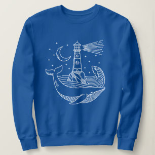 Sweatshirt Baleine de lune phare