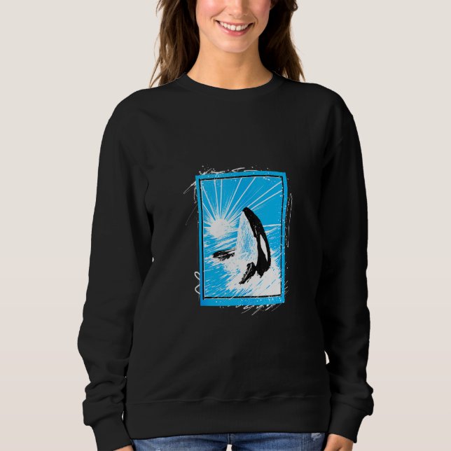Sweatshirt Baleine tueuse Sauver Les Baleines Baleines Débard (Devant)