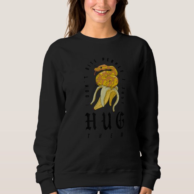 Sweatshirt Ball Python Herpetologue Propriétaire de serpent B (Devant)
