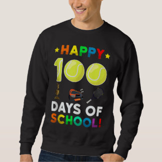 Sweatshirt Balle de tennis Sport J'ai botté 100 jours d'école