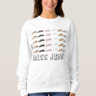 Sweatshirt Ballet Tap Dance Personnalisée Professeur Sweatshi