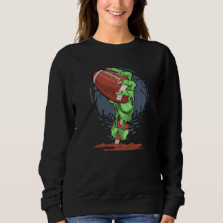 Sweatshirt Ballon de football Mains de Zombie Halloween Horre