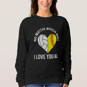 Sweatshirt Ballon Pour Un Joueur De Softball & Volley