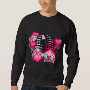 Sweatshirt Ballons Coeur Et Plaid De Buffle Rose - Valentines