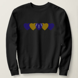 Sweatshirt Baltimore Ravens Heart Football Dark