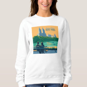 Sweatshirt Banc de New York Central Park