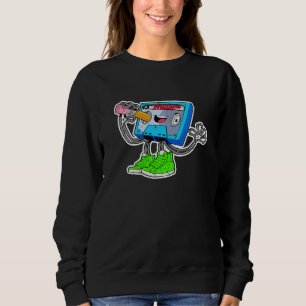 Sweatshirt Bande cassette de musique mixtape 80s 90s 1980s Ol