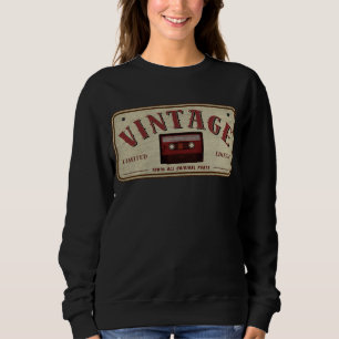 Sweatshirt Bande Cassette Vintage Édition Limitée Amoureux de