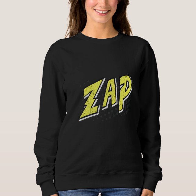 Sweatshirt Bande dessinée Effet sonore Boule d'action Whap (Devant)