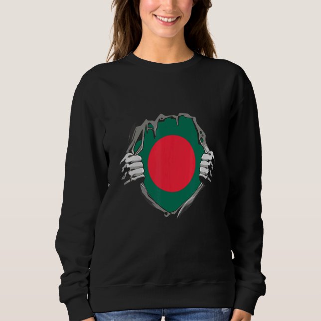 Sweatshirt Bangladesh flag (Devant)