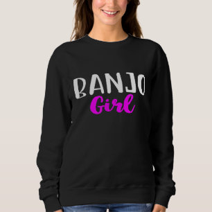 Sweatshirt Banjo Girl Joueuse mignonne