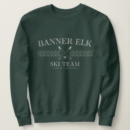 Sweatshirt Banner Elk Ski Team, Caroline du Nord