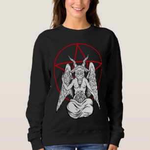Sweatshirt Baphomet priant démon  Satanique Lucifer Beelzebub