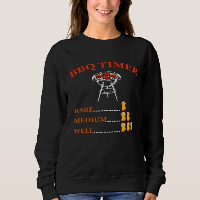Sweatshirt Barbeque Timer Barbeque  Or Cook (Devant)