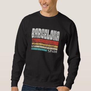 Sweatshirt Barcelone Espagne Español Español Vintage