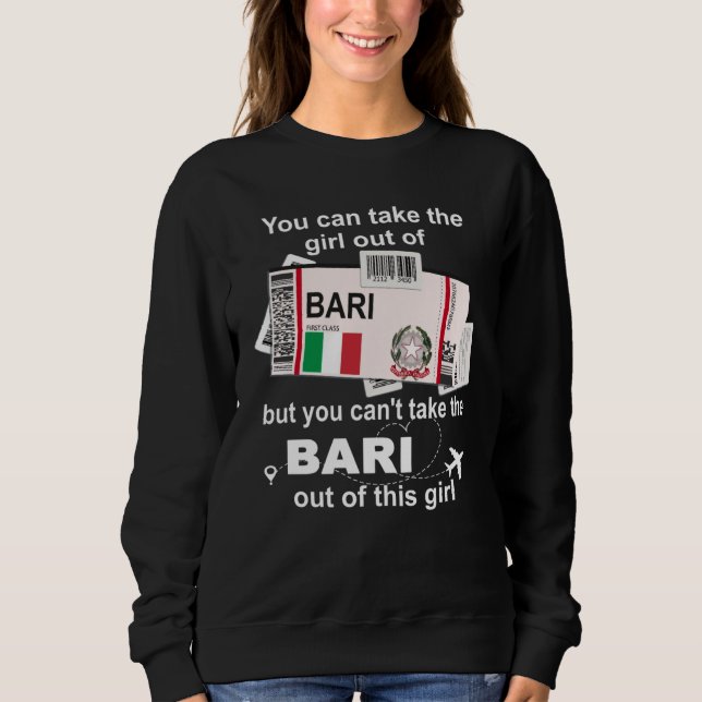Sweatshirt Bari Boarding Pass  Bari Girl  Bari (Devant)