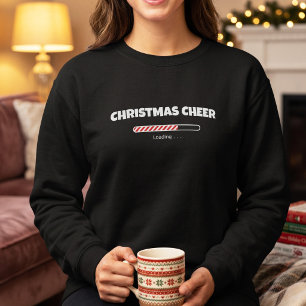 Sweatshirt Barre de chargement Bonbon de Noël. Joyeux Xmas dr