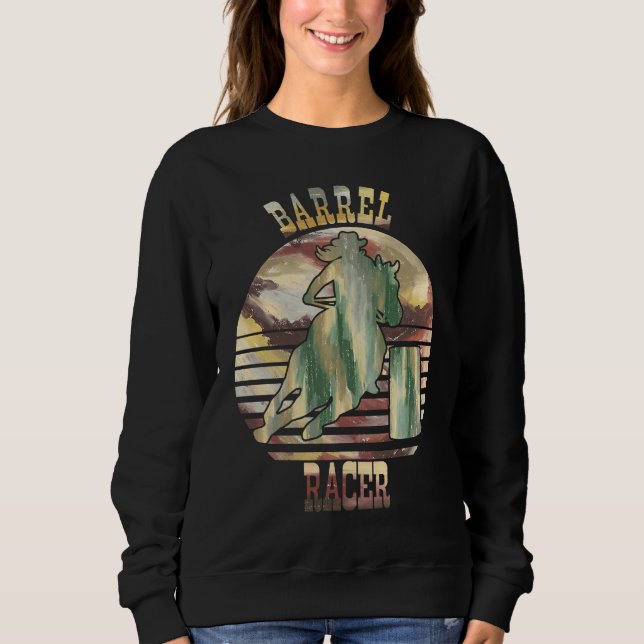 Sweatshirt Barrel Racing with Earth Tone Colors (Devant)