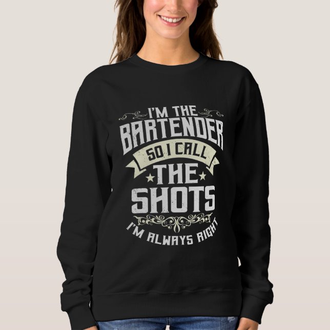 Sweatshirt Bartender Barman Mixologue Bartending Barkeep Bar (Devant)