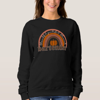 Sweatshirt Bartender Cute Arc-En Citrouille Merci Grateful B