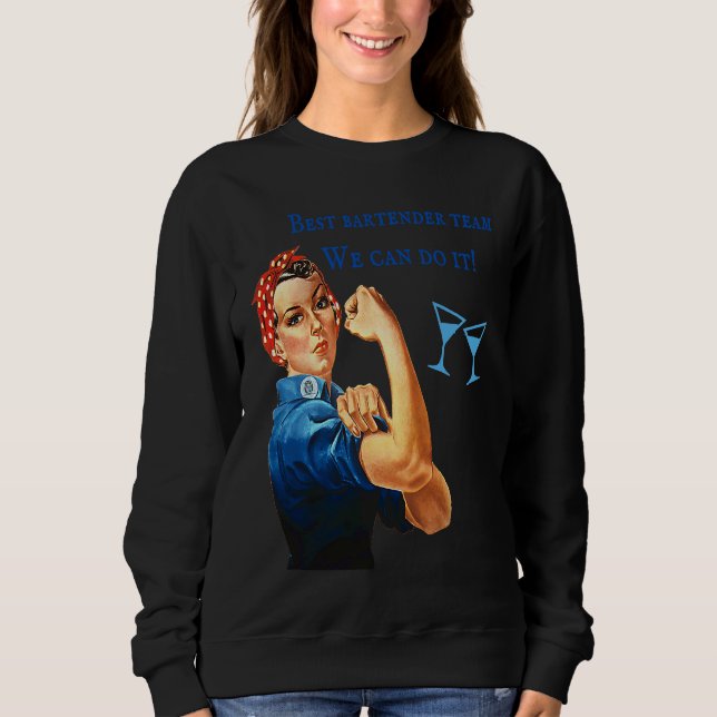 Sweatshirt Bartender Employee Best Team Funny Woman T Mixolog (Devant)