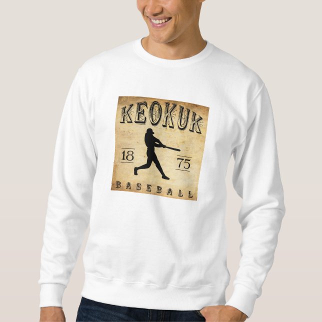 Sweatshirt Base-ball 1875 de Keokuk Iowa (Devant)
