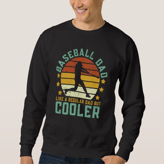 Sweatshirt Baseball Dad Baseball Father's Day Baseball  1 (Devant)