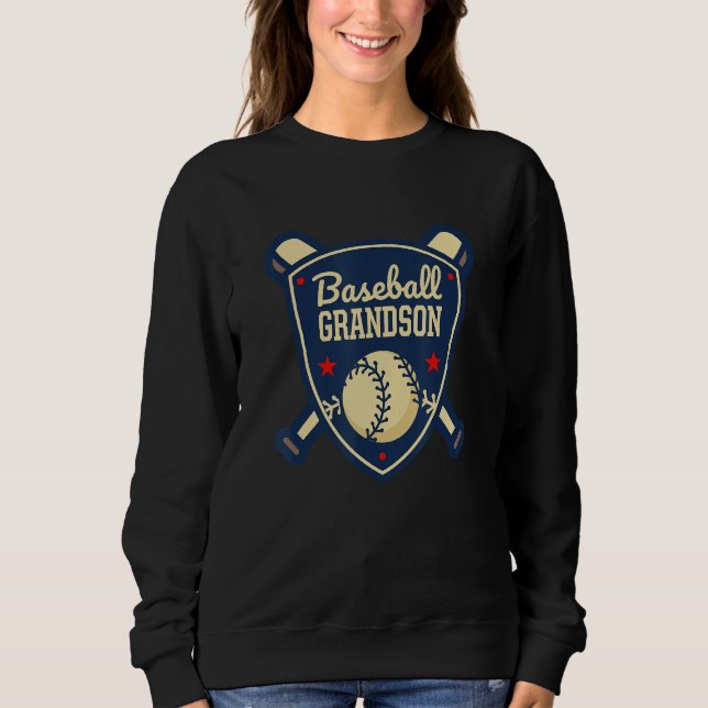 Sweatshirt Baseball Grandson Matching Family Baseball Player (Devant)