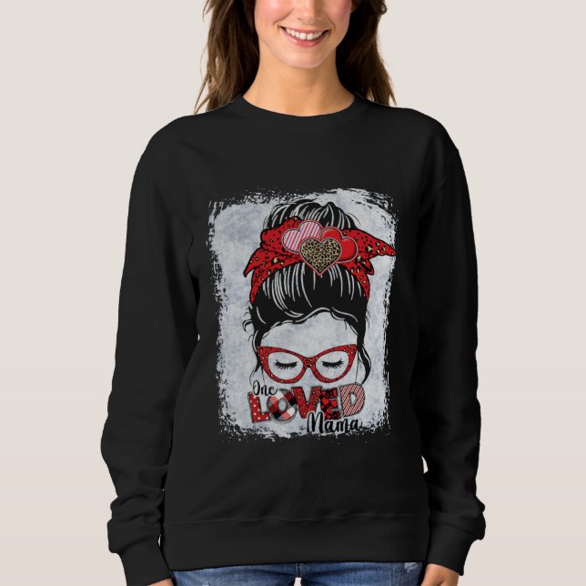 Sweatshirt Baseball Mom Valentine s Day 2022 One Loved Baseba (Devant)