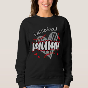 Sweatshirt Baseball MuMu Sport Mignon Mère Grand-mère Famill