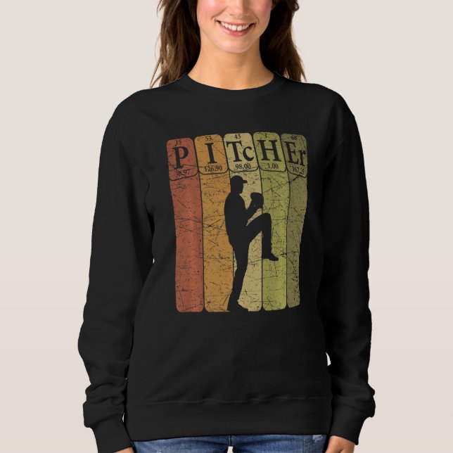 Sweatshirt Baseball Periodic Table Elements Nerd Baseball Pit (Devant)