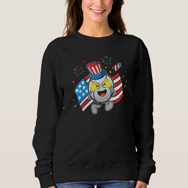 Sweatshirt Baseball Uncle Sam Griddy Dance  4th of July (Devant)