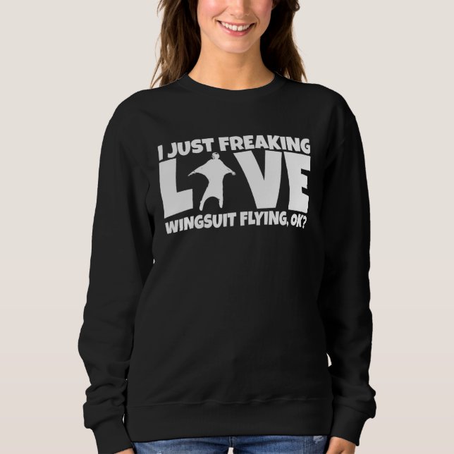 Sweatshirt Basejumper Joke Basejump Skydiver Wingsuiting Wing (Devant)
