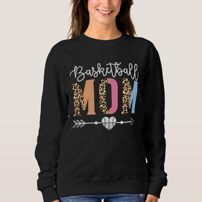 Sweatshirt Basketball Mom Cute Basketball Game Mother s Day L (Devant)