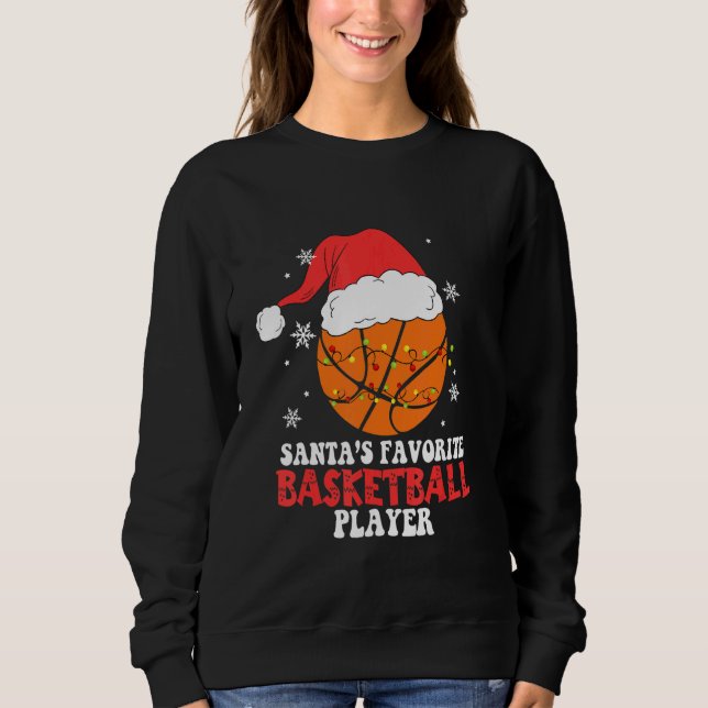 Sweatshirt Basketball Player Christmas Basketball   (Devant)