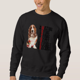 Sweatshirt Basset Hound Extraordinaire Aimer Fort Happy Selfl