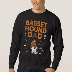 Sweatshirt Basset Hound Papa Funny Basset Hound Père Propriét