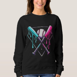 Sweatshirt Bat de baseball en goutte - Neon Splash Home Plate