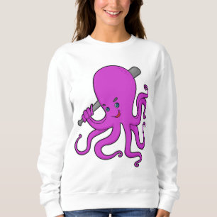 Sweatshirt Bataille de baseball de pieuvre