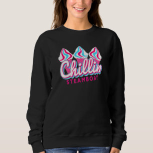 Sweatshirt Bateau à vapeur Chillin Crème glacée Pop Art Steam