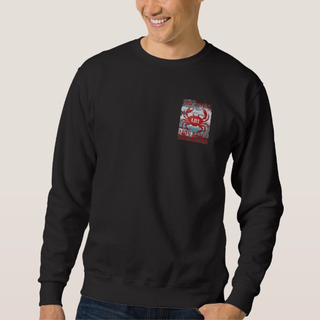 Sweatshirt Bateau au fond de Long Beach Island NJ Côte nautiq (Devant)