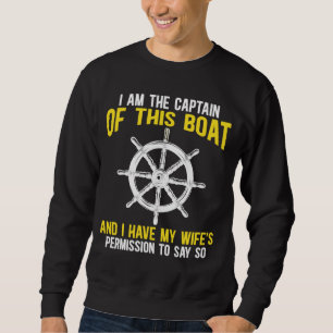 Sweatshirt Bateau Capitaine de voile Skipper Humour de bateau