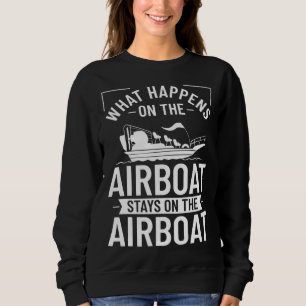 Sweatshirt Bateau de marais à propulsion RC hydroplane de cou