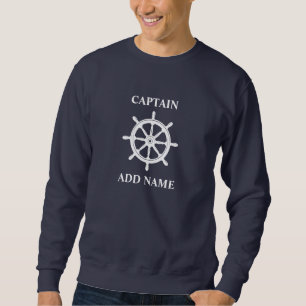 Sweatshirt Bateau ou nom du capitaine Navire Bateau Bateau Na