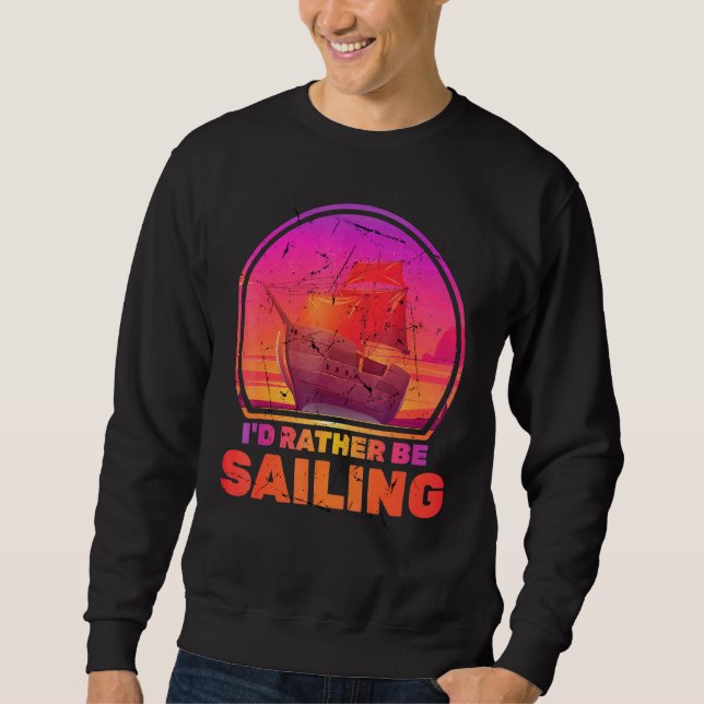 Sweatshirt Bateaux J'Ai Plutôt Voile Navires Vacation Capitai (Devant)