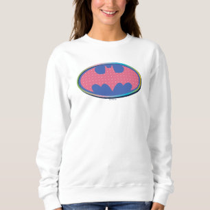 Sweatshirt Batman   Logo Pink Polka Dot