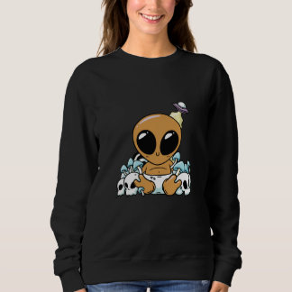 Sweatshirt bay alien space aliens cute ufo