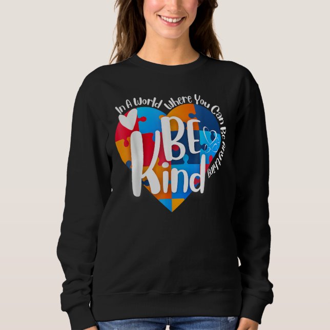 Sweatshirt Be Kind Can Be Anything Puzzle (Devant)
